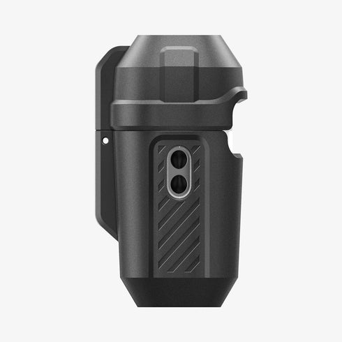 ACS05485 - Apple AirPods Pro 2 Case Lock Fit in matte black showing the front